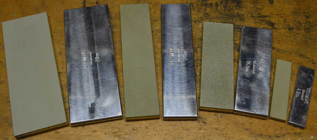 Resin bond diamond stones for knife sharpening