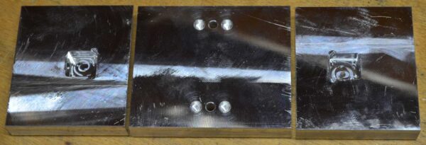 3" double station vise jaws backside